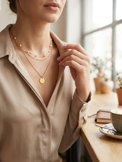 Colliers Perles Élégants 2pcs